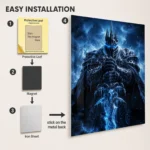 Video Game Metal Poster Wall Decor - WOW The Lich King - B - Image 2