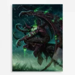 Video Game Metal Poster Wall Decor - WOW Illidan Stormrage - B