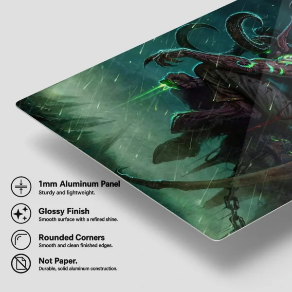 Video Game Metal Poster Wall Decor - WOW Illidan Stormrage - B - Image 6