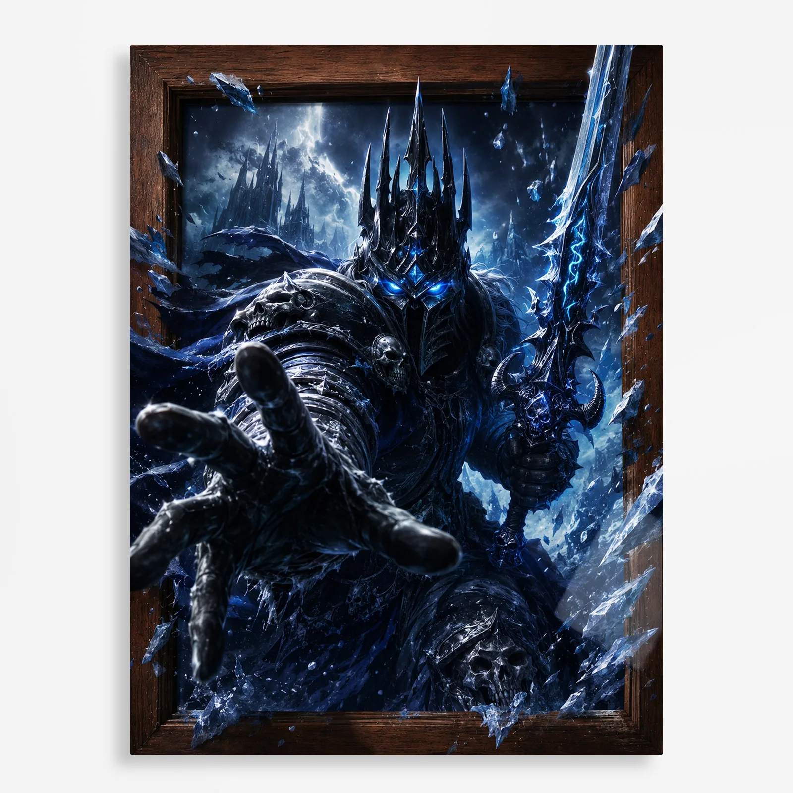 video game metal poster (222) s1 Video Game Metal Poster Wall Decor - WOW The Lich King - C - Image 1