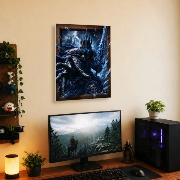 Video Game Metal Poster Wall Decor - WOW The Lich King - C - Image 5