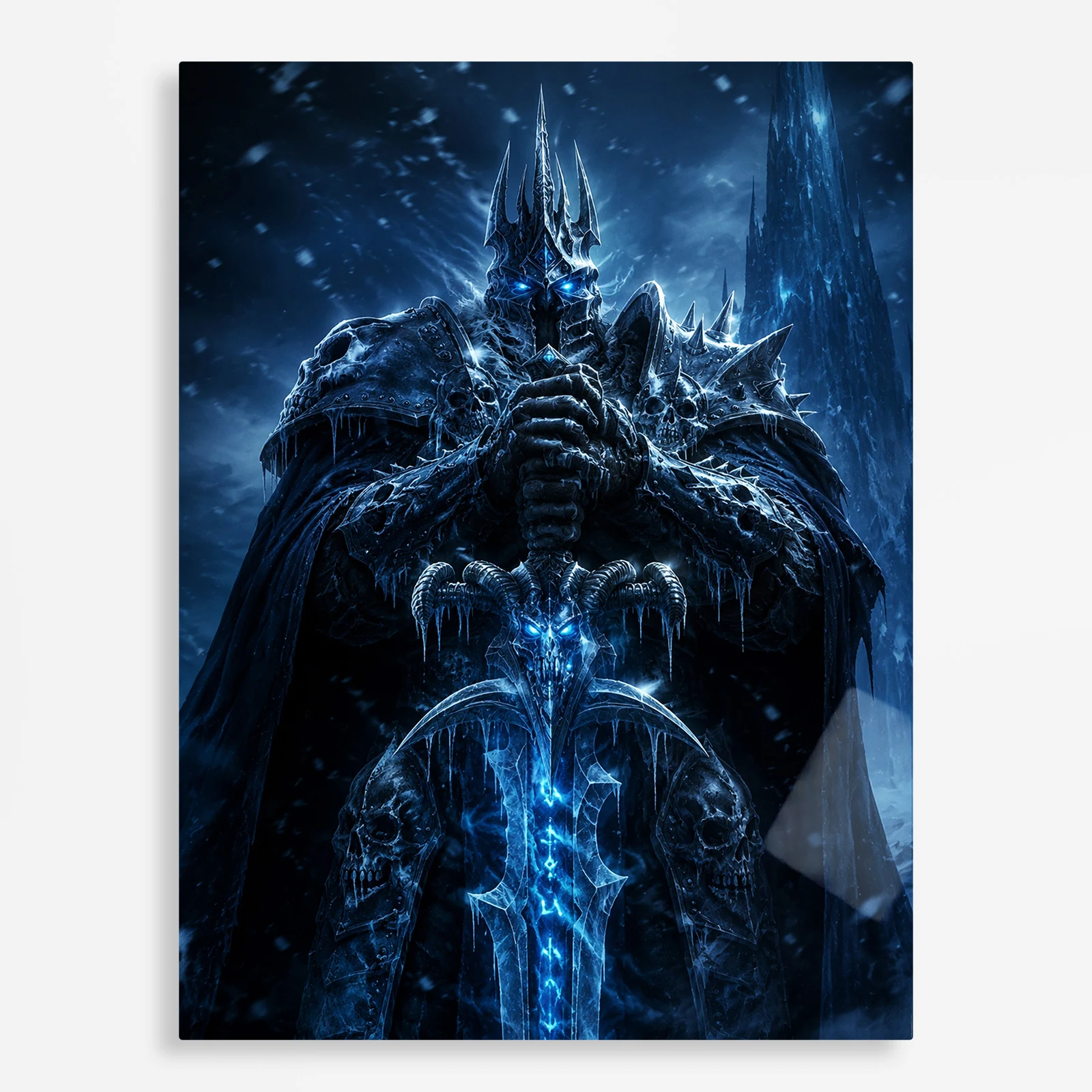 video game metal poster (223) s1 Video Game Metal Poster Wall Decor - WOW The Lich King - D - Image 1
