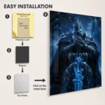 Video Game Metal Poster Wall Decor - WOW The Lich King - D - Image 2
