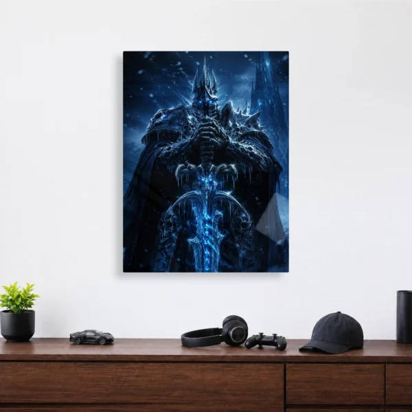 Video Game Metal Poster Wall Decor - WOW The Lich King - D - Image 4