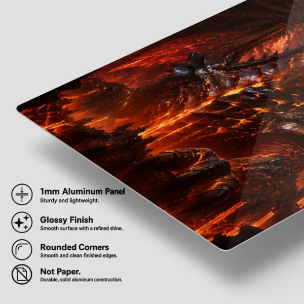 Video Game Metal Poster Wall Decor - WOW Deathwing - Image 6