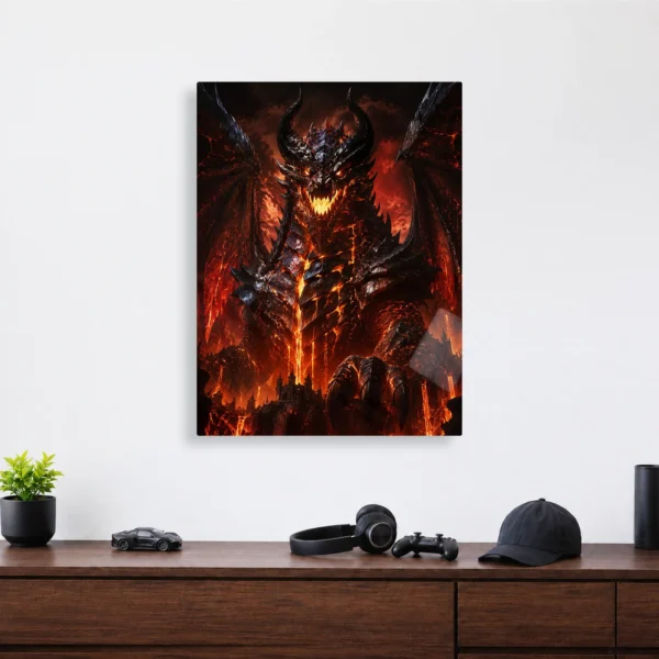 Video Game Metal Poster Wall Decor - WOW Deathwing - Image 4