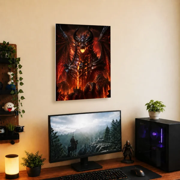 Video Game Metal Poster Wall Decor - WOW Deathwing - Image 5