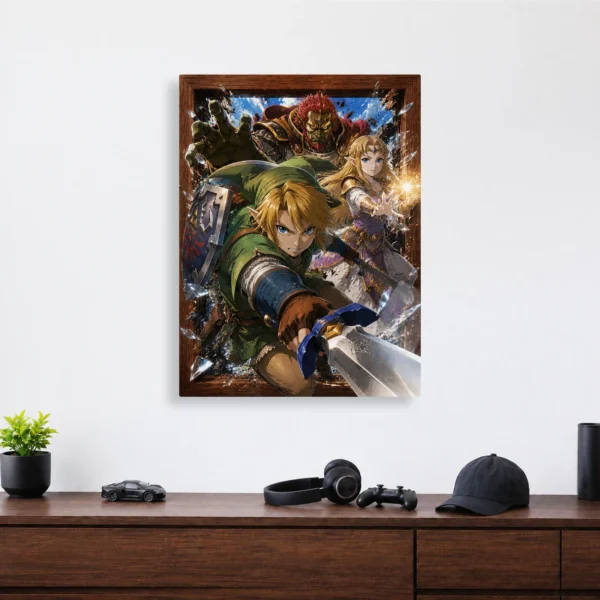 Video Game Metal Poster Wall Decor - TLO Zelda - Image 4