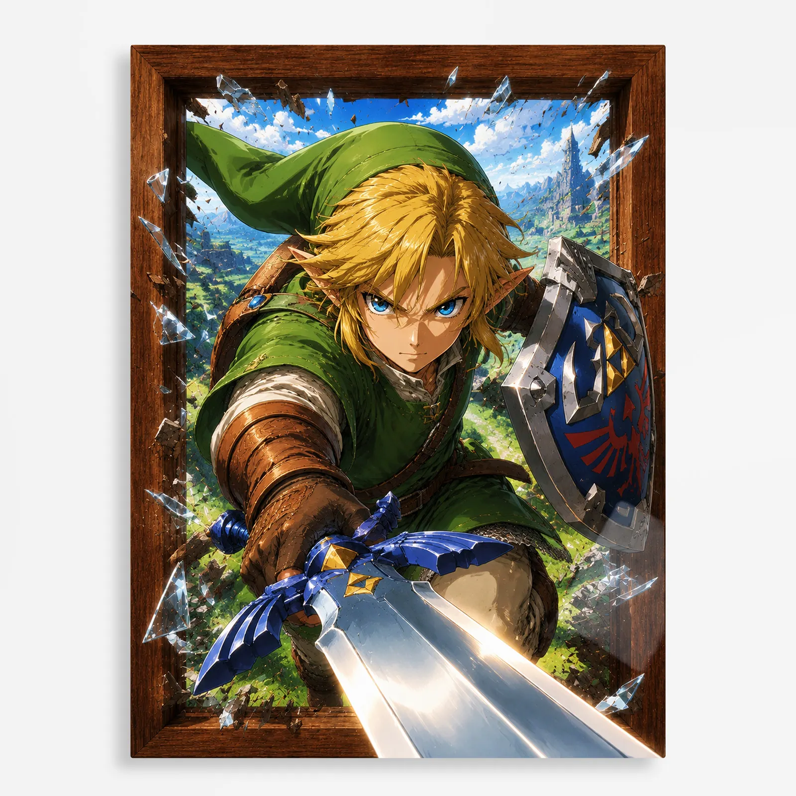 video game metal poster (226) s1 Video Game Metal Poster Wall Decor - TLO Zelda Link - Image 1