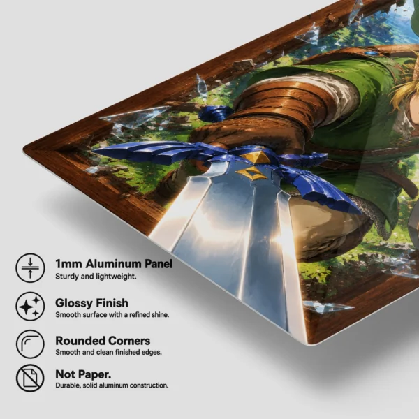 Video Game Metal Poster Wall Decor - TLO Zelda Link - Image 6