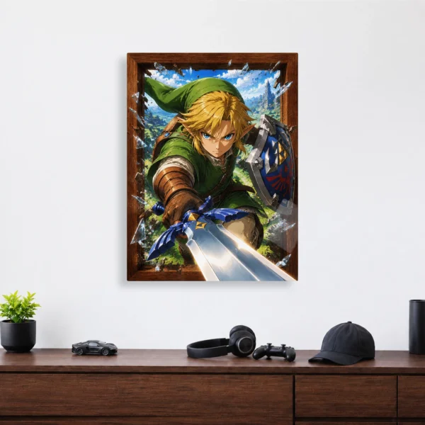 Video Game Metal Poster Wall Decor - TLO Zelda Link - Image 4