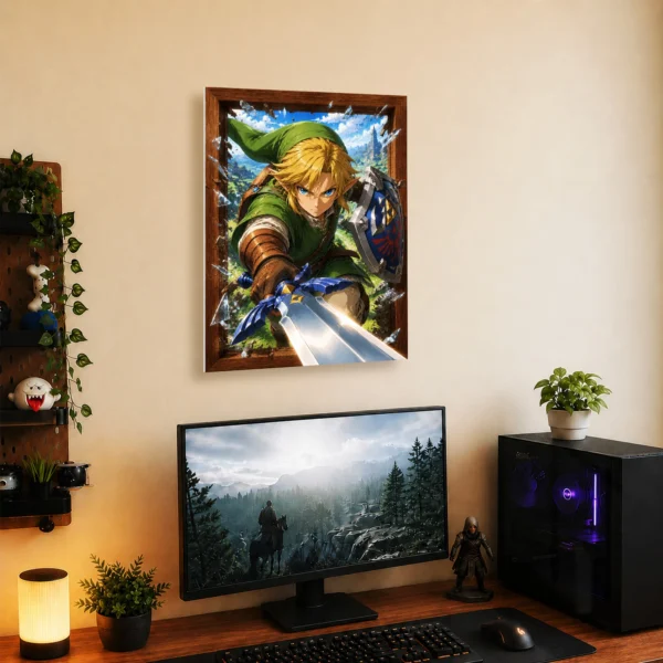 Video Game Metal Poster Wall Decor - TLO Zelda Link - Image 5