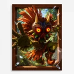 Video Game Metal Poster Wall Decor - TLO Zelda Skull Kid