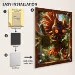 Video Game Metal Poster Wall Decor - TLO Zelda Skull Kid - Image 2