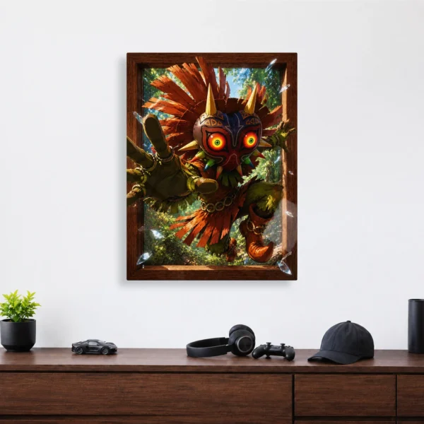 Video Game Metal Poster Wall Decor - TLO Zelda Skull Kid - Image 4