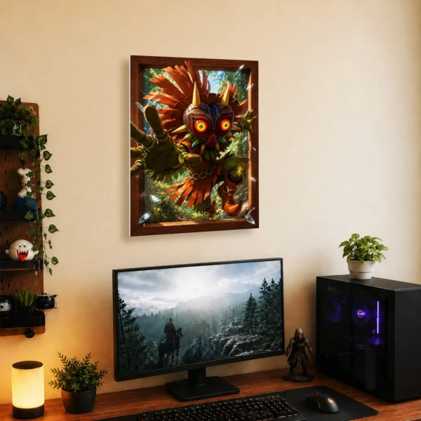 Video Game Metal Poster Wall Decor - TLO Zelda Skull Kid - Image 5