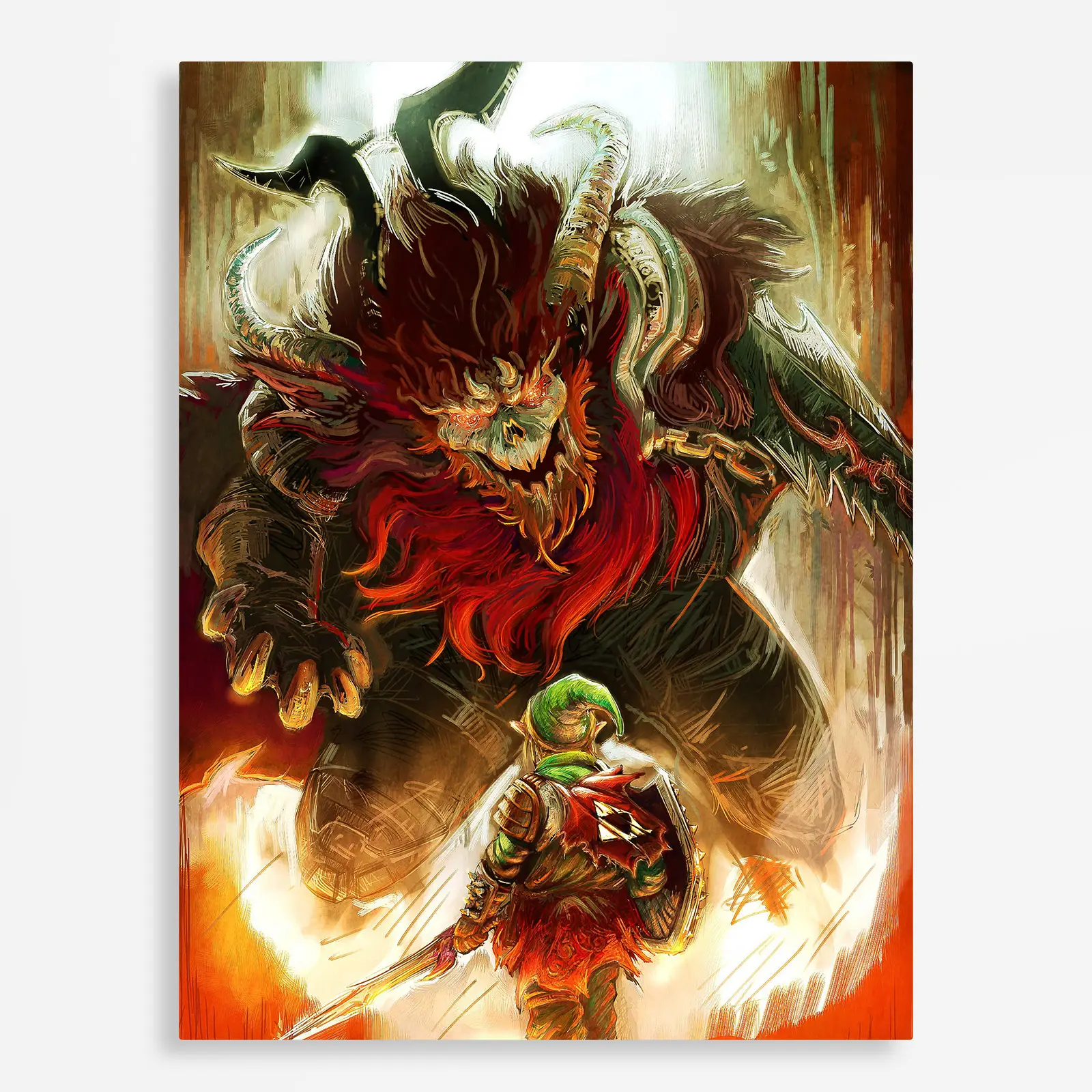 video game metal poster (229) s1 Video Game Metal Poster Wall Decor - TLO Zelda Ganondorf - Image 1