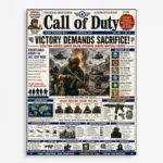 Video Game Metal Poster Wall Decor - COD - A