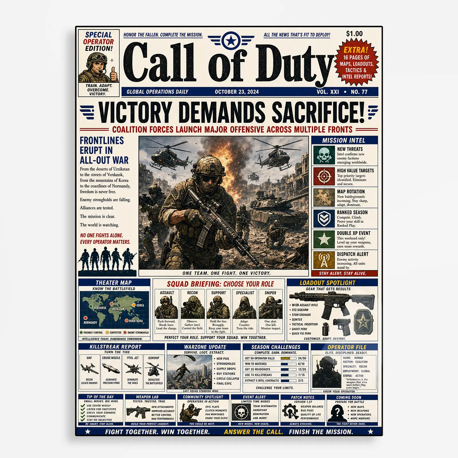 video game metal poster (23) s1 Video Game Metal Poster Wall Decor - COD - A - Image 1