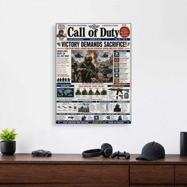 Video Game Metal Poster Wall Decor - COD - A - Image 4