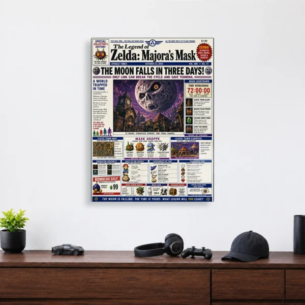 Video Game Metal Poster Wall Decor - TLO Zelda - C - Image 4