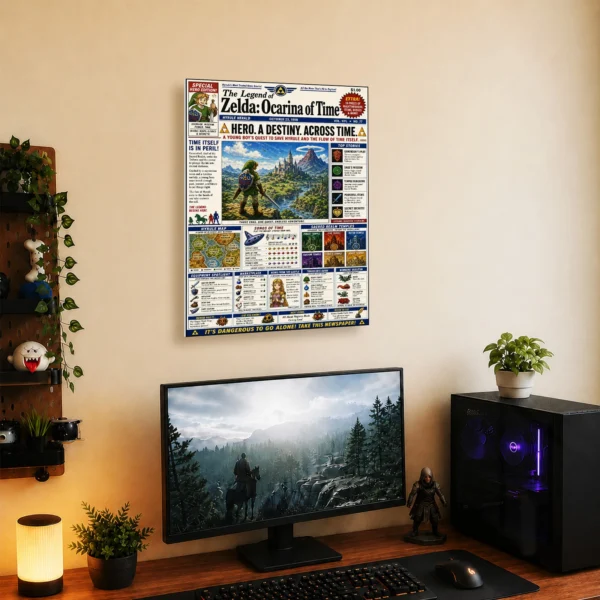 Video Game Metal Poster Wall Decor - TLO Zelda - D - Image 5