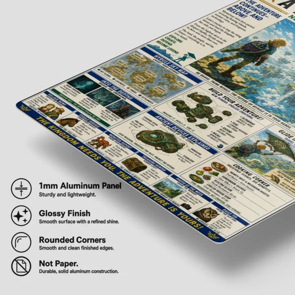 Video Game Metal Poster Wall Decor - TLO Zelda - E - Image 6