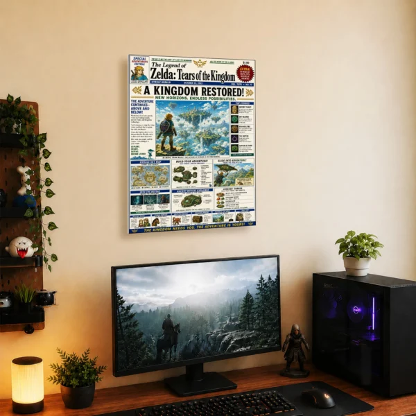 Video Game Metal Poster Wall Decor - TLO Zelda - E - Image 5