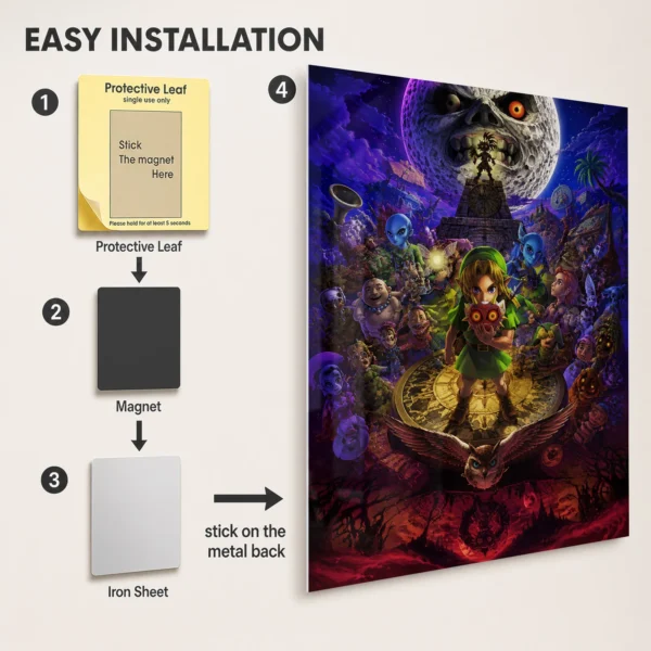 Video Game Metal Poster Wall Decor - TLO Zelda - G - Image 2