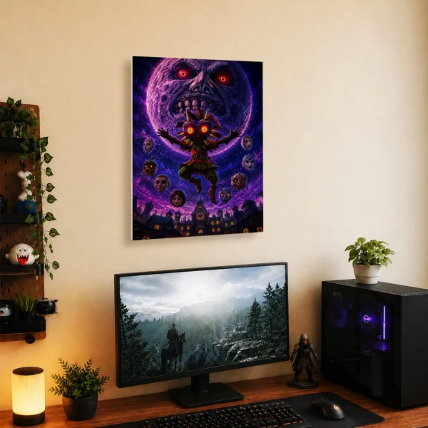 Video Game Metal Poster Wall Decor - TLO Zelda Skull Kid - A - Image 5