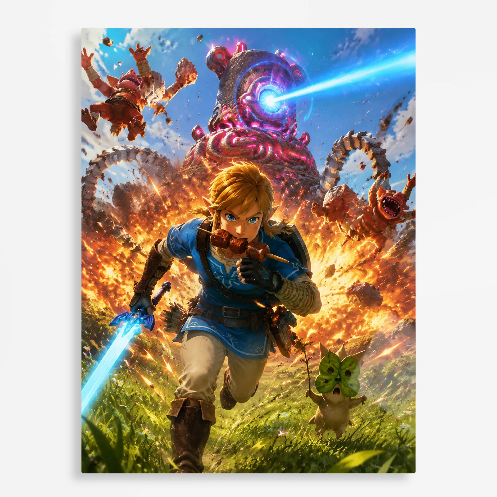 video game metal poster (237) s1 Video Game Metal Poster Wall Decor - TLO Zelda - H - Image 1