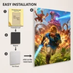 Video Game Metal Poster Wall Decor - TLO Zelda - H - Image 2