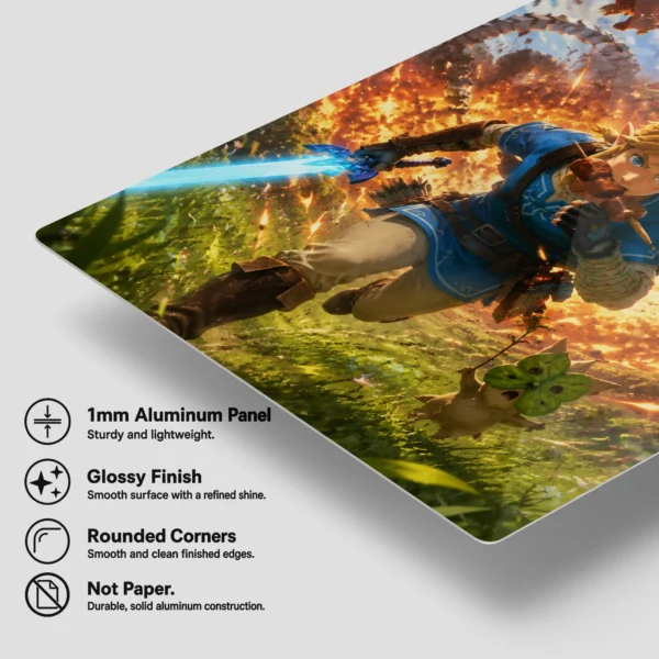 Video Game Metal Poster Wall Decor - TLO Zelda - H - Image 6