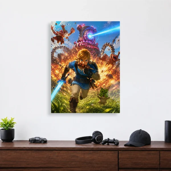 Video Game Metal Poster Wall Decor - TLO Zelda - H - Image 4