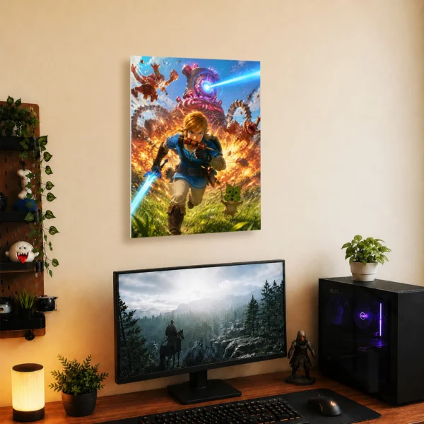 Video Game Metal Poster Wall Decor - TLO Zelda - H - Image 5