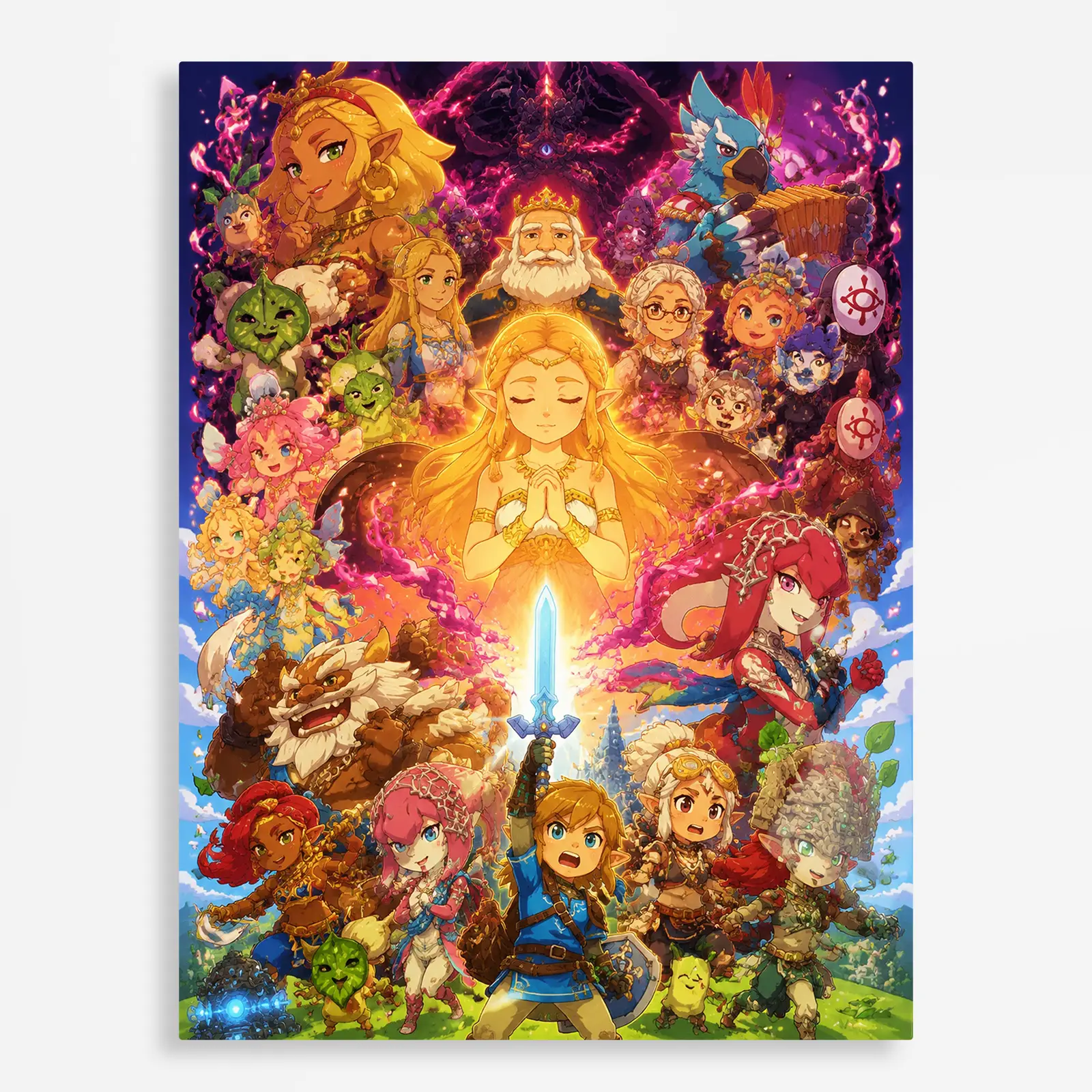 video game metal poster (239) s1 Video Game Metal Poster Wall Decor - TLO Zelda - J - Image 1