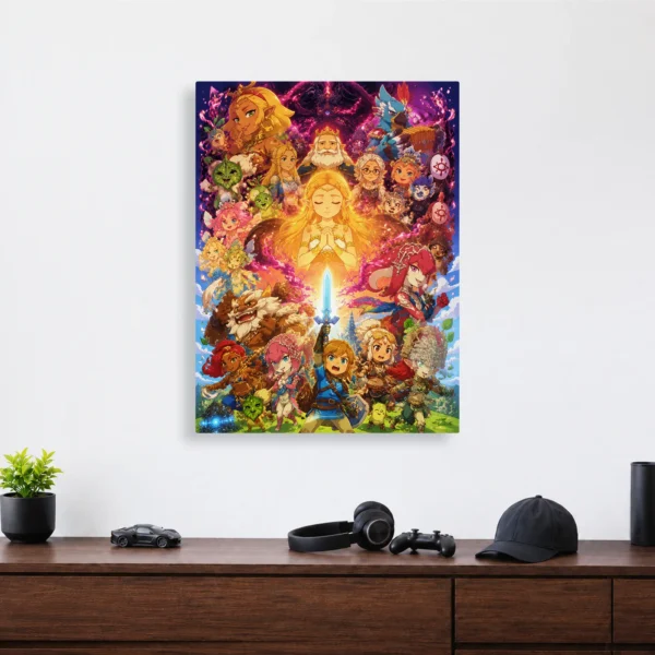 Video Game Metal Poster Wall Decor - TLO Zelda - J - Image 4
