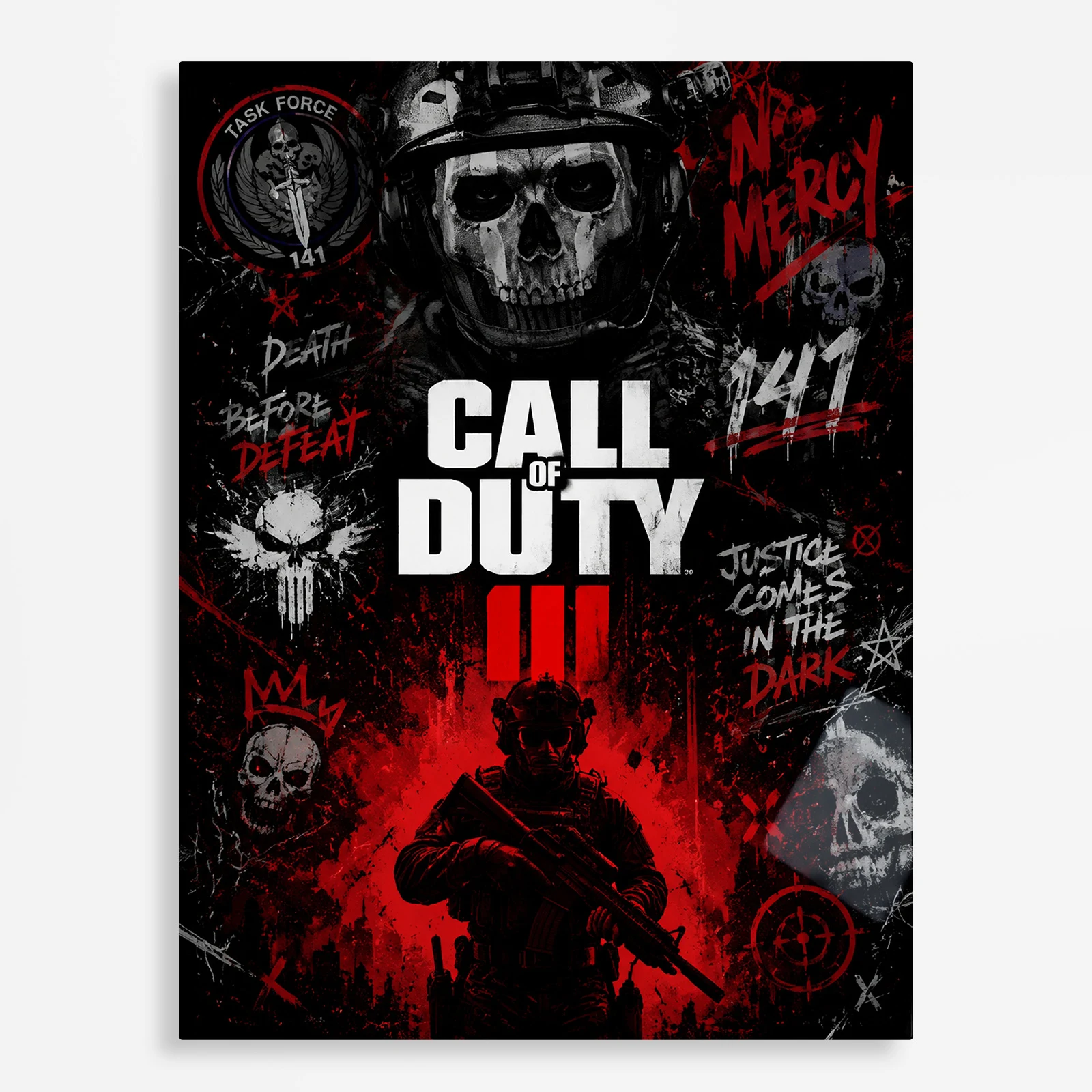 video game metal poster (24) s1 Video Game Metal Poster Wall Decor - COD - B - Image 1
