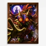 Video Game Metal Poster Wall Decor - TLO Zelda Skull Kid - B