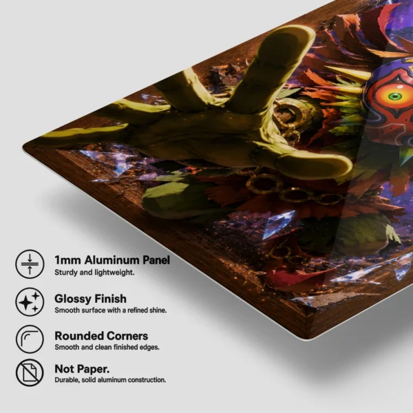 Video Game Metal Poster Wall Decor - TLO Zelda Skull Kid - B - Image 6