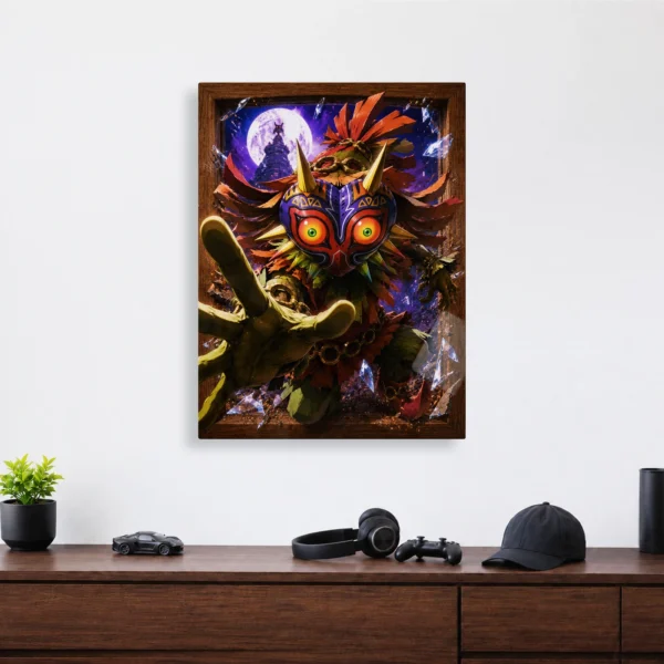 Video Game Metal Poster Wall Decor - TLO Zelda Skull Kid - B - Image 4