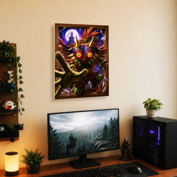Video Game Metal Poster Wall Decor - TLO Zelda Skull Kid - B - Image 5