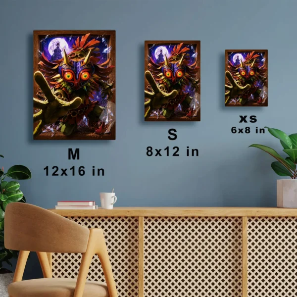 Video Game Metal Poster Wall Decor - TLO Zelda Skull Kid - B - Image 7
