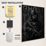Video Game Metal Poster Wall Decor - COD Ghost - A - Image 2