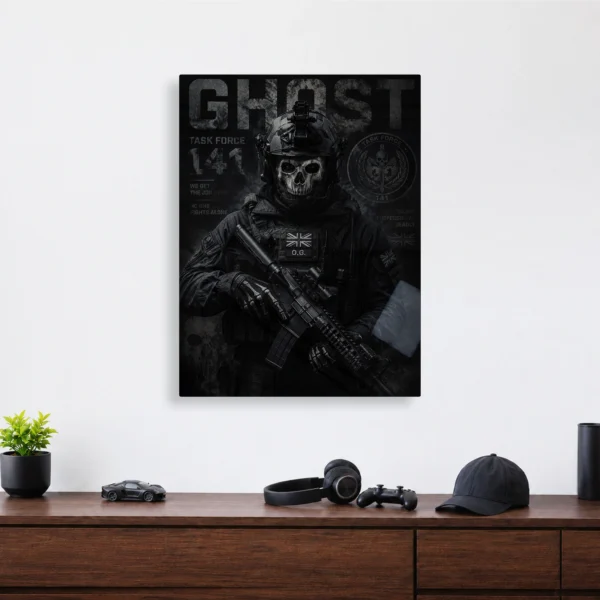 Video Game Metal Poster Wall Decor - COD Ghost - A - Image 4
