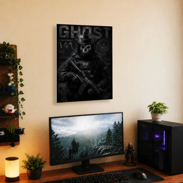 Video Game Metal Poster Wall Decor - COD Ghost - A - Image 5