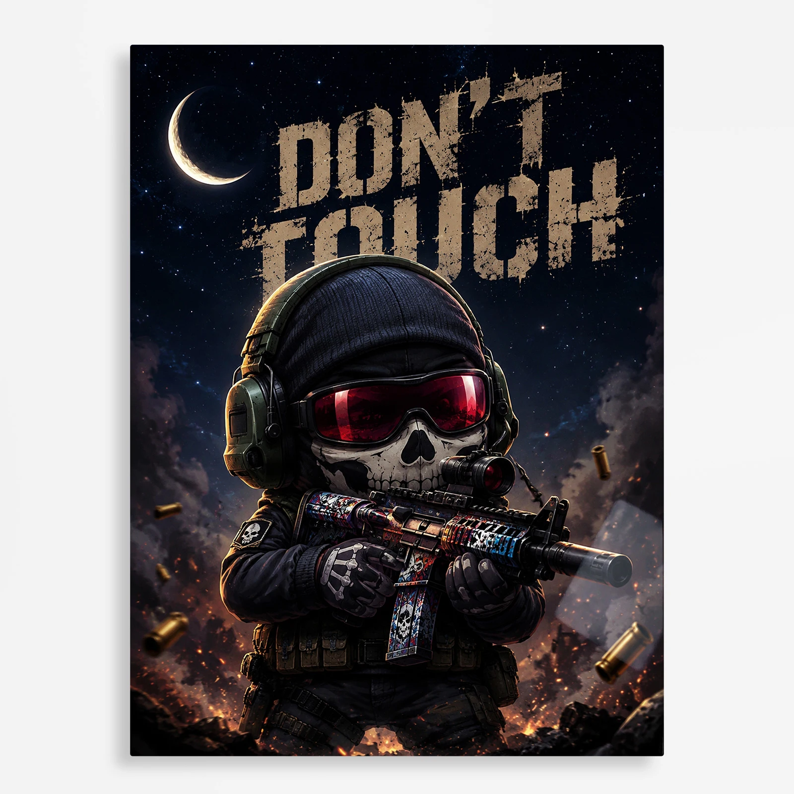 video game metal poster (27) s1 Video Game Metal Poster Wall Decor - COD Ghost - B - Image 1