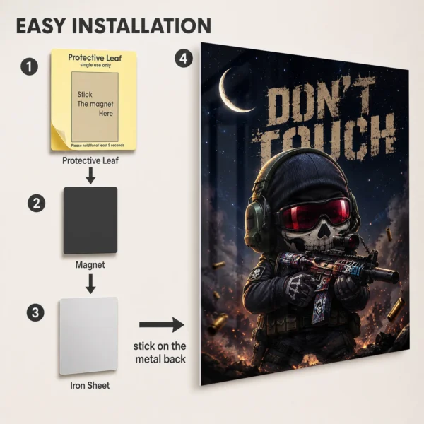 Video Game Metal Poster Wall Decor - COD Ghost - B - Image 2
