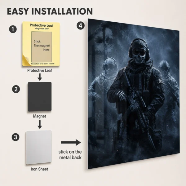 Video Game Metal Poster Wall Decor - COD Operator - Image 2