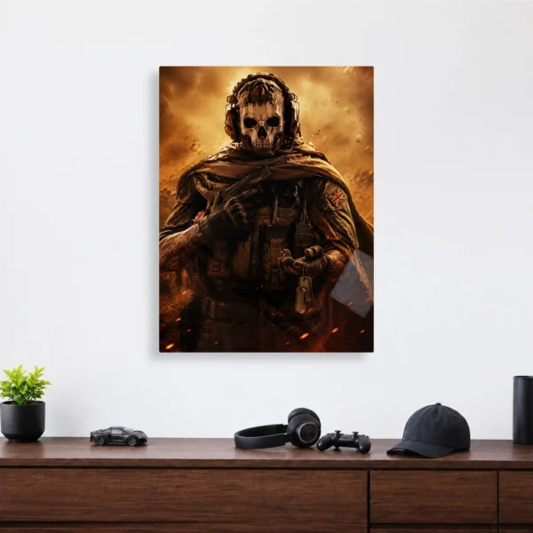 Video Game Metal Poster Wall Decor - COD Ghost - C - Image 4